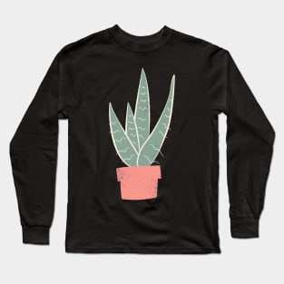 Aloe Vera in a Pot | Pastel Long Sleeve T-Shirt